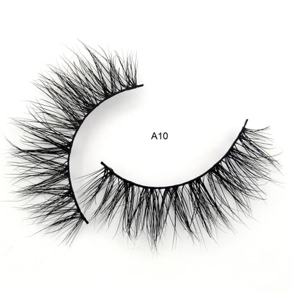 Visofree Mink Eyelashes 3D Mink Lashes Thick Crisscross Winged Eyelashes Cruelty Free Mink 1 Pair/box False Lashes D22