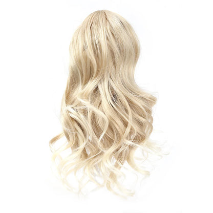 Ponytail Extension Synthetic Hair 10" Claw Clip in Short Curly Wavy Ponytail Hairpiece for Women Girls Daily Use