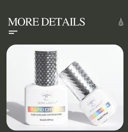 SONG LASHES Euelashes Glue 0.5 -1 Sec Drying For Eyelash Extensions  5ml transparent Clear Glue  False lash glue tools