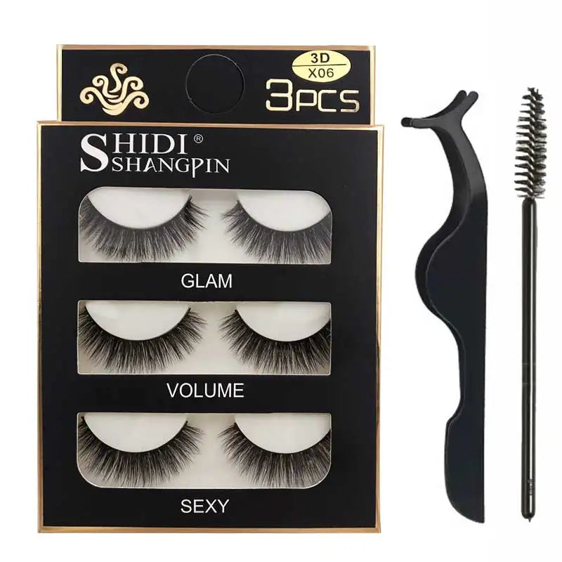 Eyelashes 3d mink lashes natural long make up false eyelashes eyelash brushes makeup eye lashes tweezers 3d lashes maquiagem