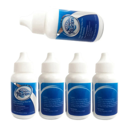 Waterproof Lace Wig Glue 1.3Oz Strong Hold Hair Glue For Hair Systems White Liquid Adhesive Glue For Toupee Durable Weave Glue