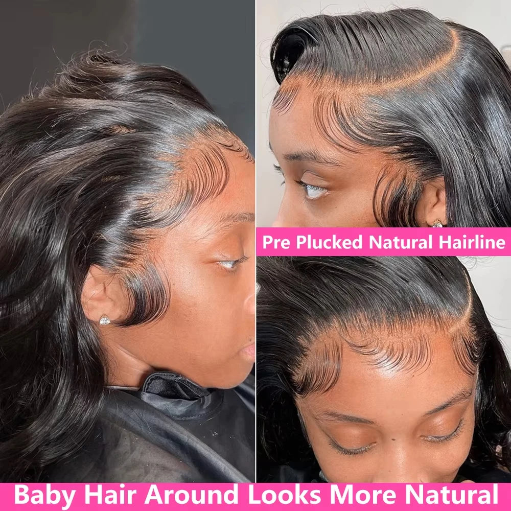 360 Full Lace Frontal Human Hair Wigs For Women Brazilian Body Wave 13x4 13x6 Transparent Lace Front Human Hair Wig Pre Plucked