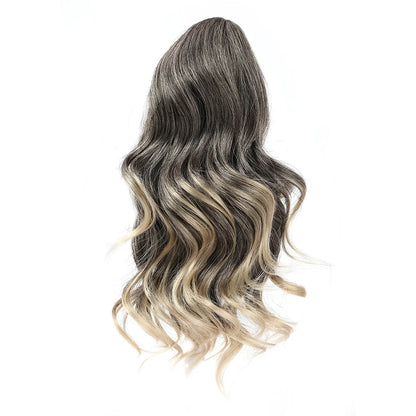 Ponytail Extension Synthetic Hair 10" Claw Clip in Short Curly Wavy Ponytail Hairpiece for Women Girls Daily Use