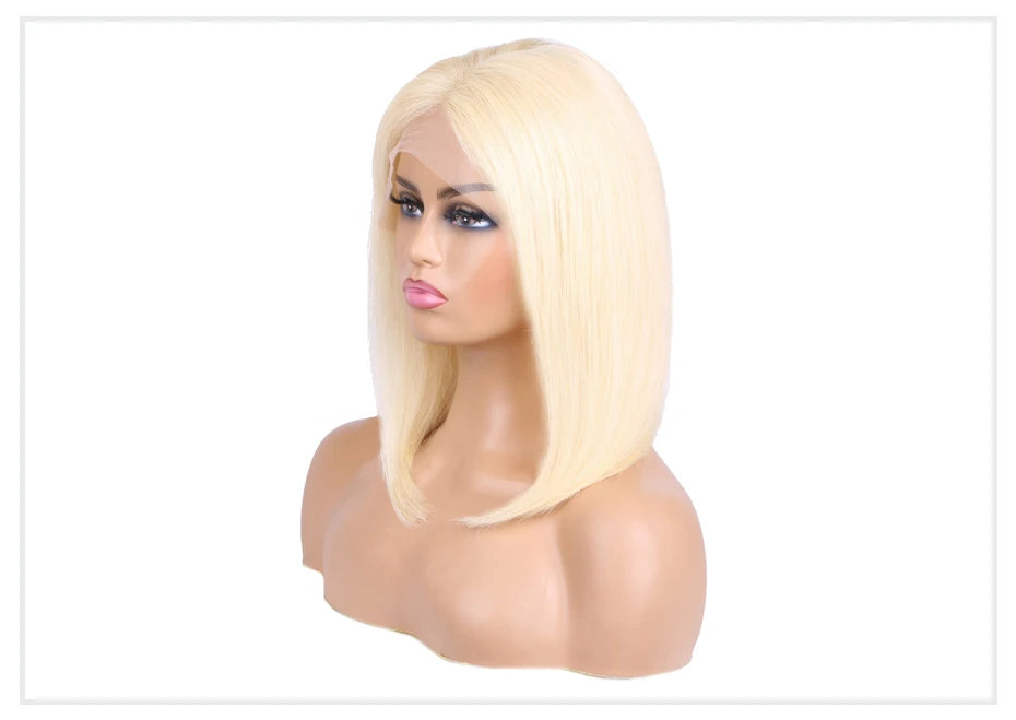 13x4 13x6 Blonde bob Wig Lace Front Human Hair Wigs 613 Straight HD Lace Frontal Wig Bob Glueless Wig Human Hair Ready To Wear