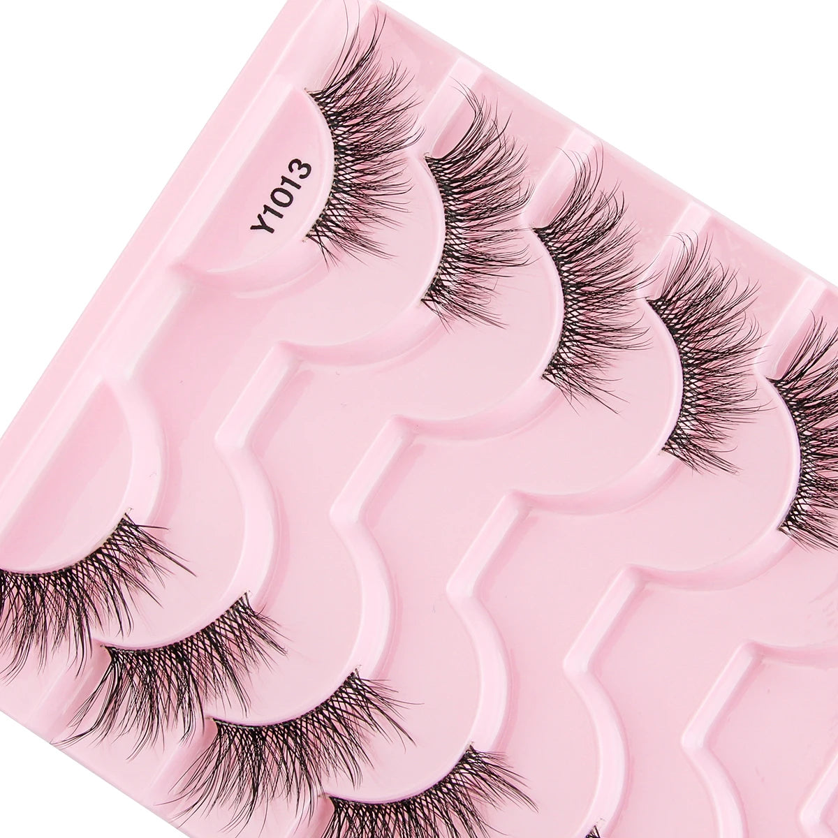 Cat Eye Lash 3/5/10 Pairs Half Lashes Natural Long False Eyelashes Wispy 3D Mink Lashes Volume Faux Cilios Extension Makeup Tool