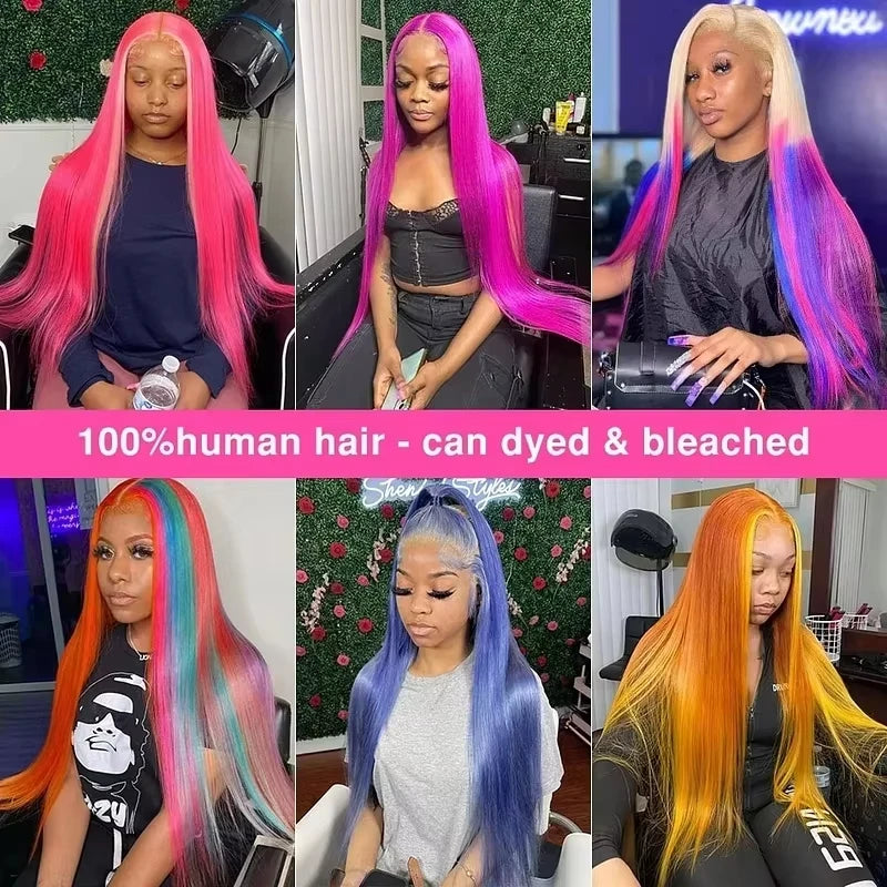 Bone Straight Lace Front Wig 613 Honey Blonde Color Lace Front Human Hair Wigs for Women 13x4 13x6 HD Transparent Brazilian Hair