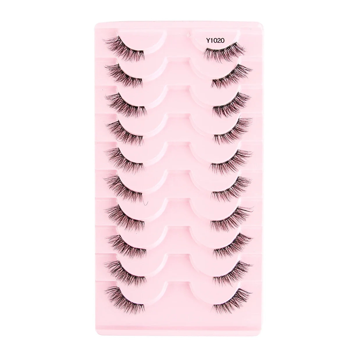 Cat Eye Lash 3/5/10 Pairs Half Lashes Natural Long False Eyelashes Wispy 3D Mink Lashes Volume Faux Cilios Extension Makeup Tool