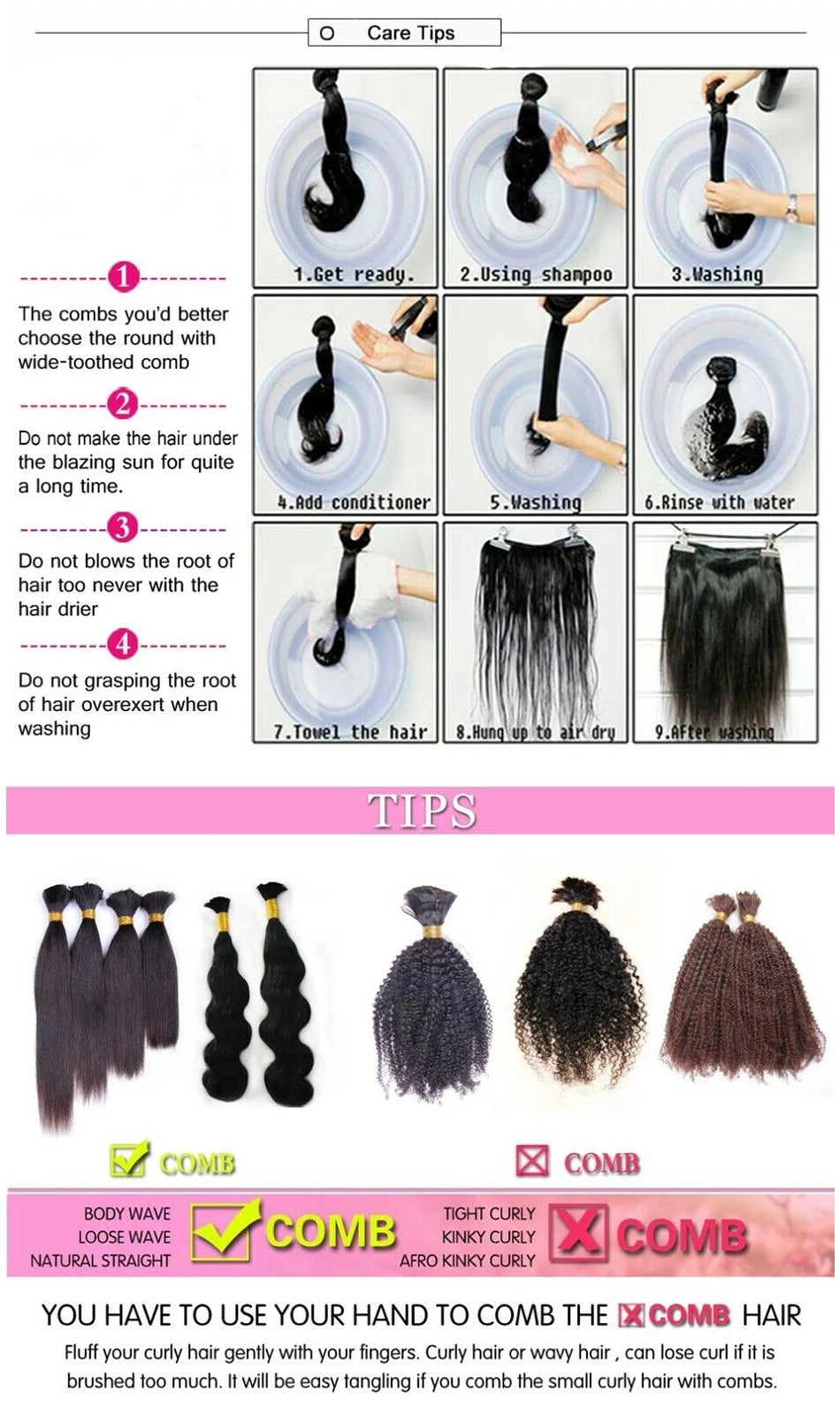 Curly Crochet Human Hair Extensions Knotless Pre-Separated Human Hair Water Wave Feather Hair Extensions 120g 100strands