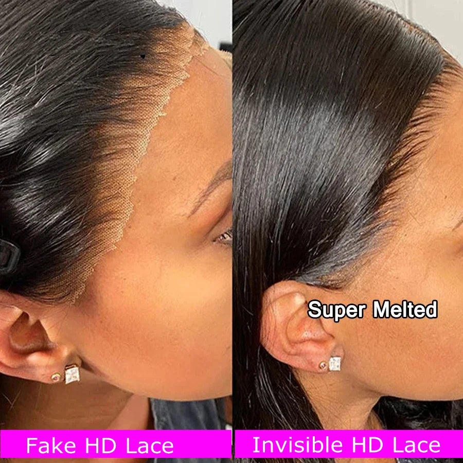 SKINLIKE Real HD Lace Frontal Melt Skins Deep Curly invisible HD Lace Closure Only 7x7 6x6 Deep Wave Curly Water Wave Human Hair