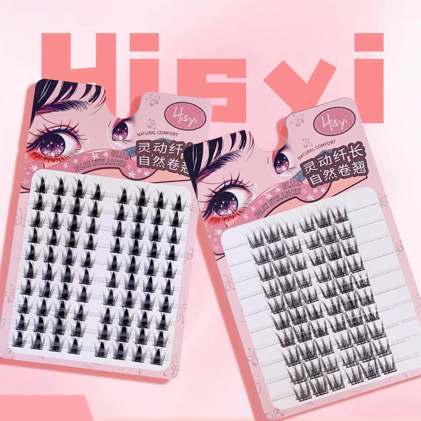 3D DIY Segment False Eyelashes – Glue-Free, Easy Wear, Reusable Cluster Lashes for Natural Korean Look & Eye-Enlarging Daily Mak