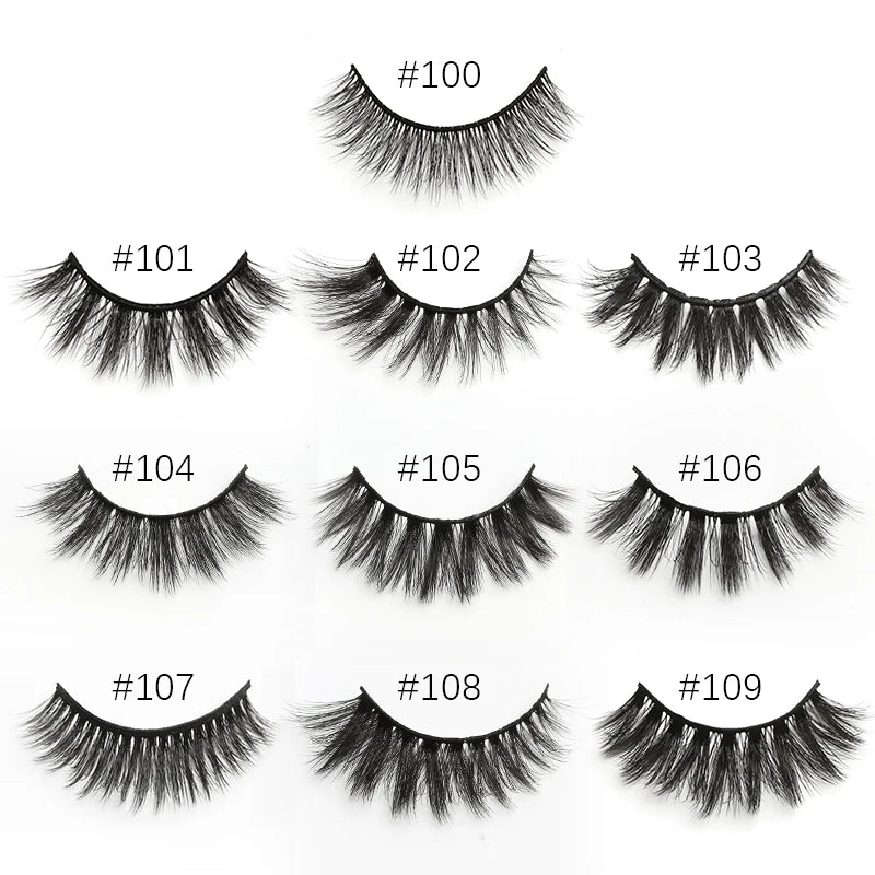 3D Mink Lashes Wholesale Natural Wispy False Eyelashes Makeup Beauty Soft Lashes in Bulk Long Lasting Volume Cilia Mink Eyelash
