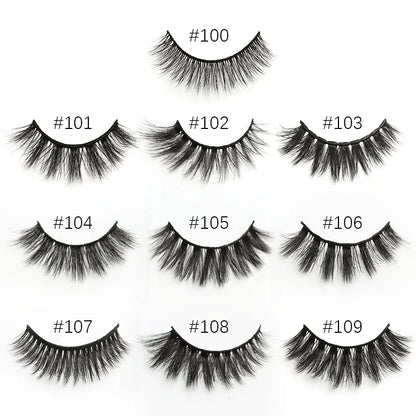 3D Mink Lashes Wholesale Natural Wispy False Eyelashes Makeup Beauty Soft Lashes in Bulk Long Lasting Volume Cilia Mink Eyelash