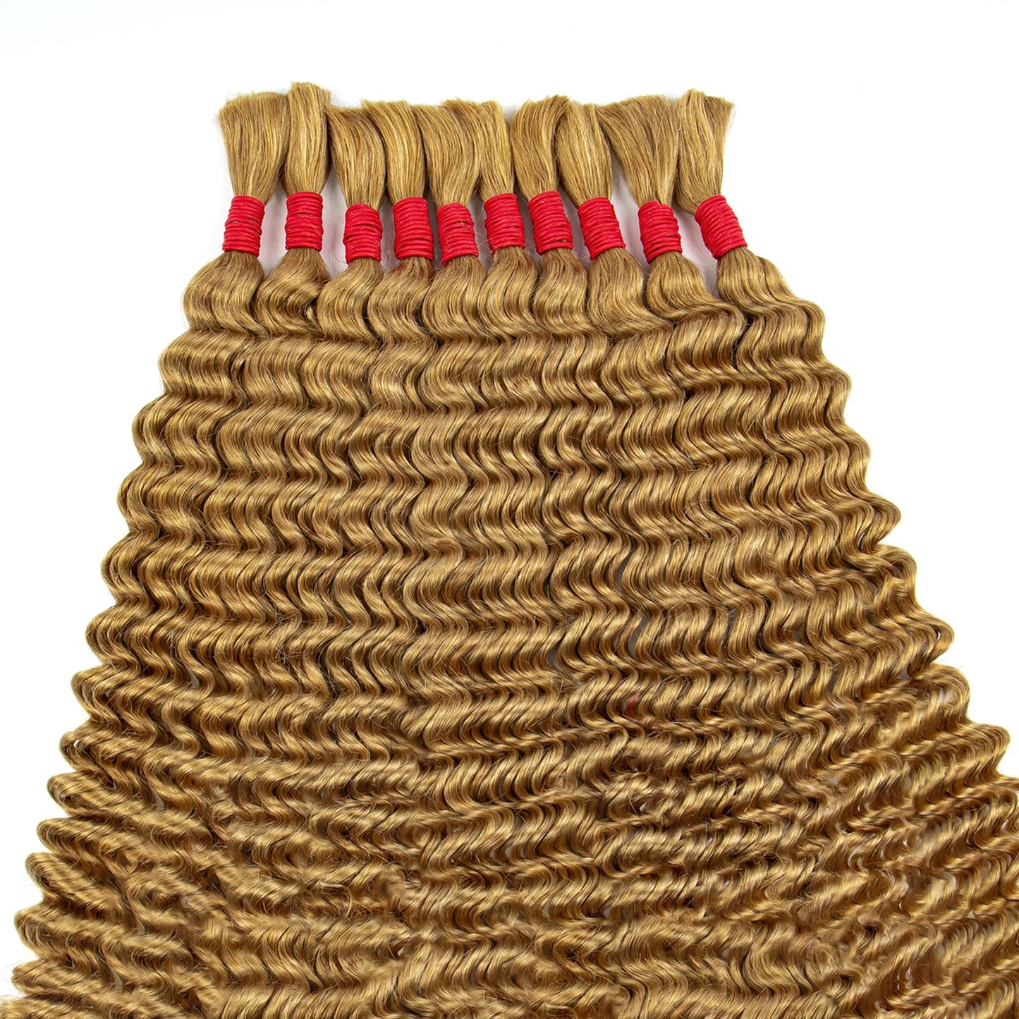 Deep Wave Bulk Human Hair for Boho Braids No Weft 100% Virgin Human Hair Bulk for Braiding Curly Extension Bundles for Women