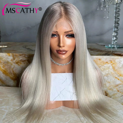 5x5 Closure Glueless Lace Front Wig Ash Blonde Brazilian Virgin Human Hair Wigs For Women 13x6 13x4  Preplucked Lace Frontal Wig