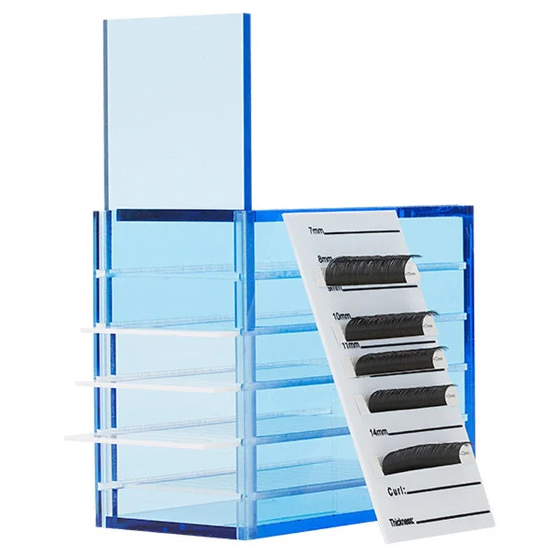 1Pcs Eyelash Extensions Storage Box 5 Layers Acrylic Pallet Lash Organizer Holder Display Stand Makeup Tools Supplies