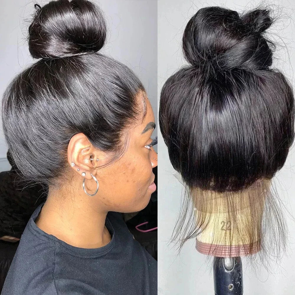 360 Full Lace Wig Human Hair Pre Plucked Bone Straight Lace Fronta Wigs Glueless Hd Lace Frontal Wig Human Hair Wigs For Women