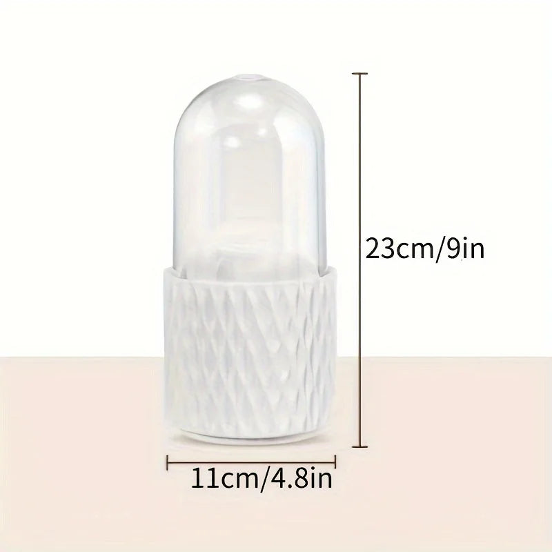 Rotary lid makeup brush storage barrel lipstick cosmetics dustproof storage barrel dormitory desktop simple pencil case