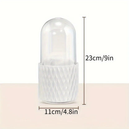 Rotary lid makeup brush storage barrel lipstick cosmetics dustproof storage barrel dormitory desktop simple pencil case