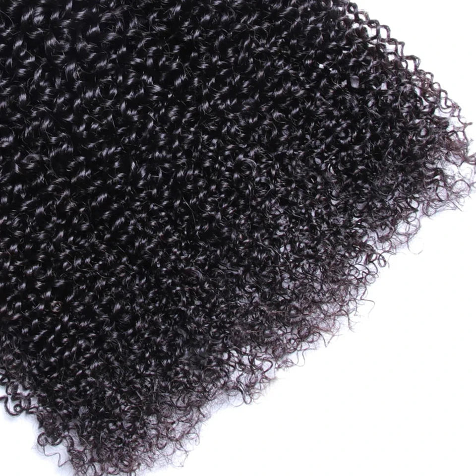 Peruvian Kinky Curly Human Hair Bundles Wholesale 1/3/4 Pieces Natural Hair Extensions Topper Woman 100% Remy Human Hair Bundles