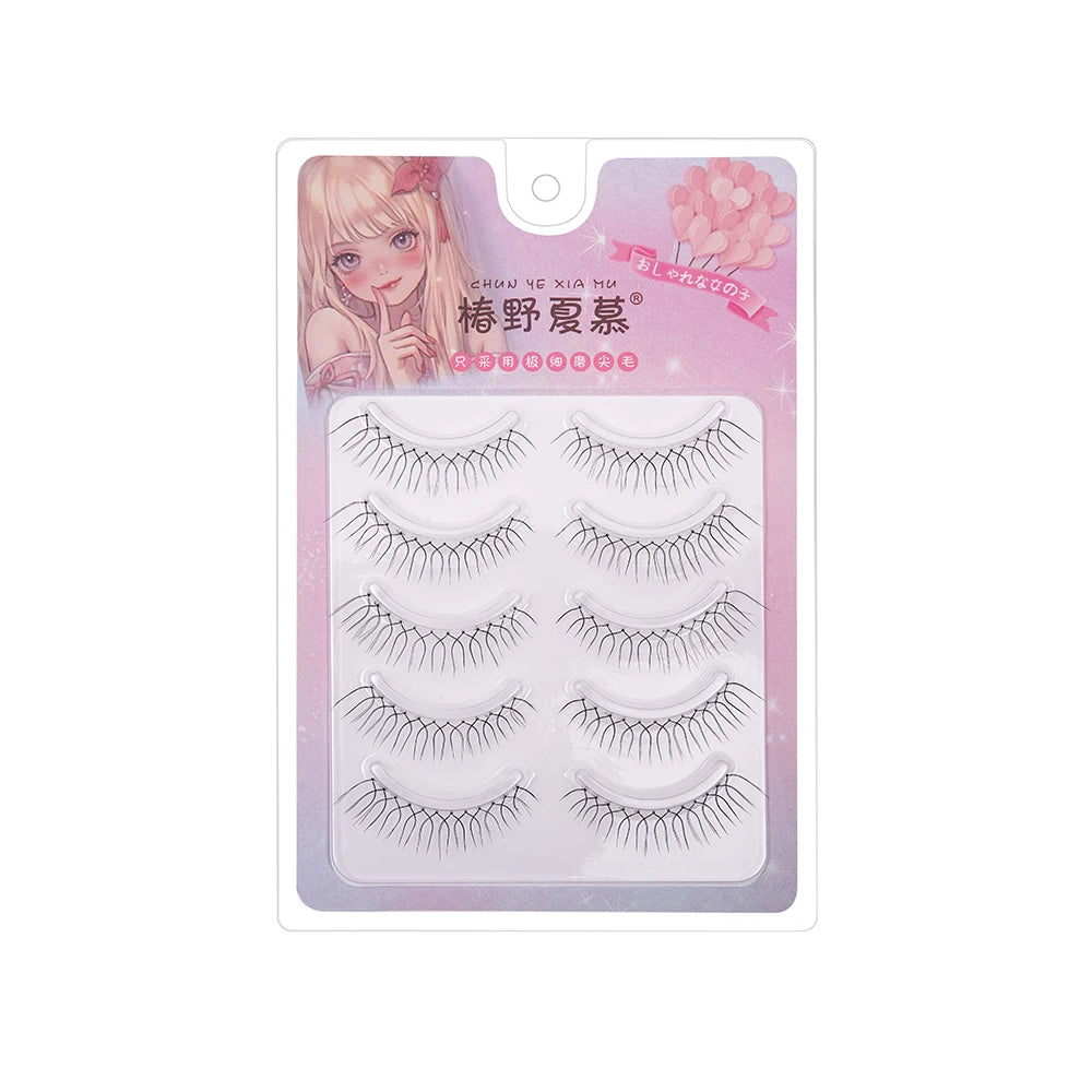 14mm Dream Deer False Eyelashes Lash V-shaped Natural Transparent Makeup Tools Lash Clusters Cosplay Cosmetics Fake Eyelashes