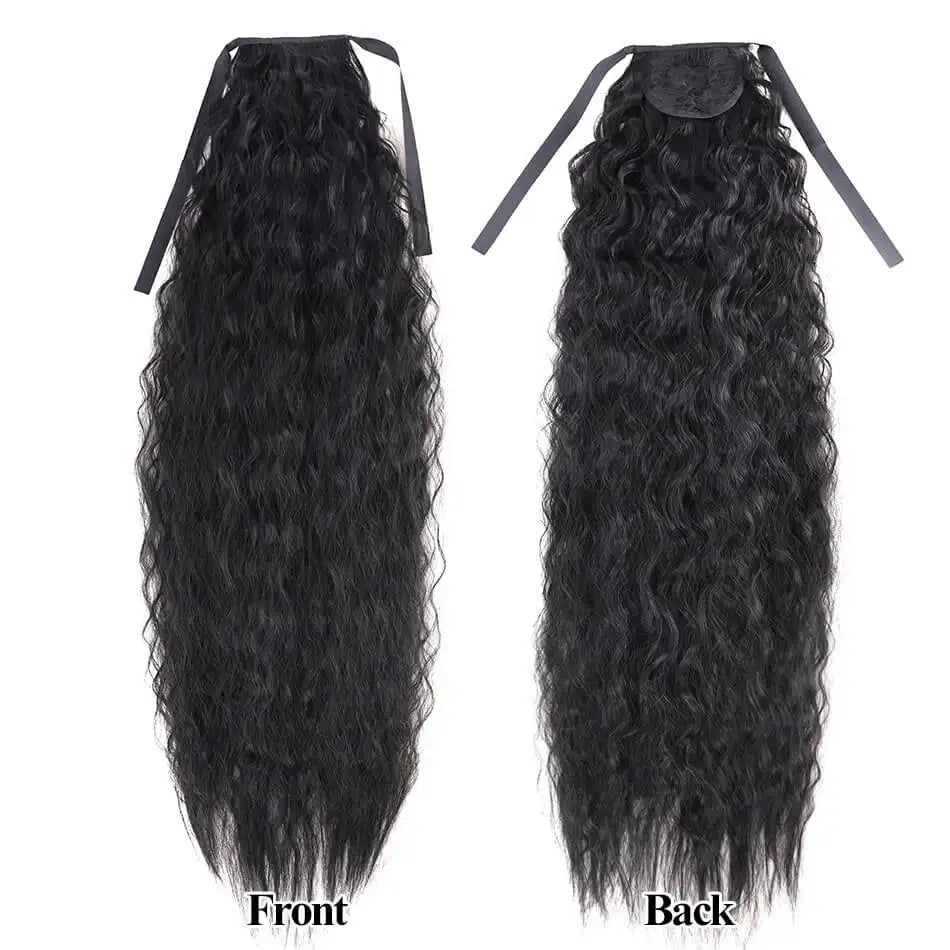 Long Curly Ponytail Extensions Synthetic Horse tails Curly False Tail For Women 32Inch Hairpiece Ponytail Hair Extensions