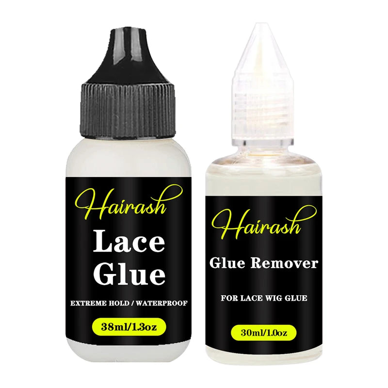 Wig Glue For Lace Front Waterproof Hair Mousse Glue Pen Wax Stick Hair Growth Oil Glue Remover Melt Band With Ear Cover