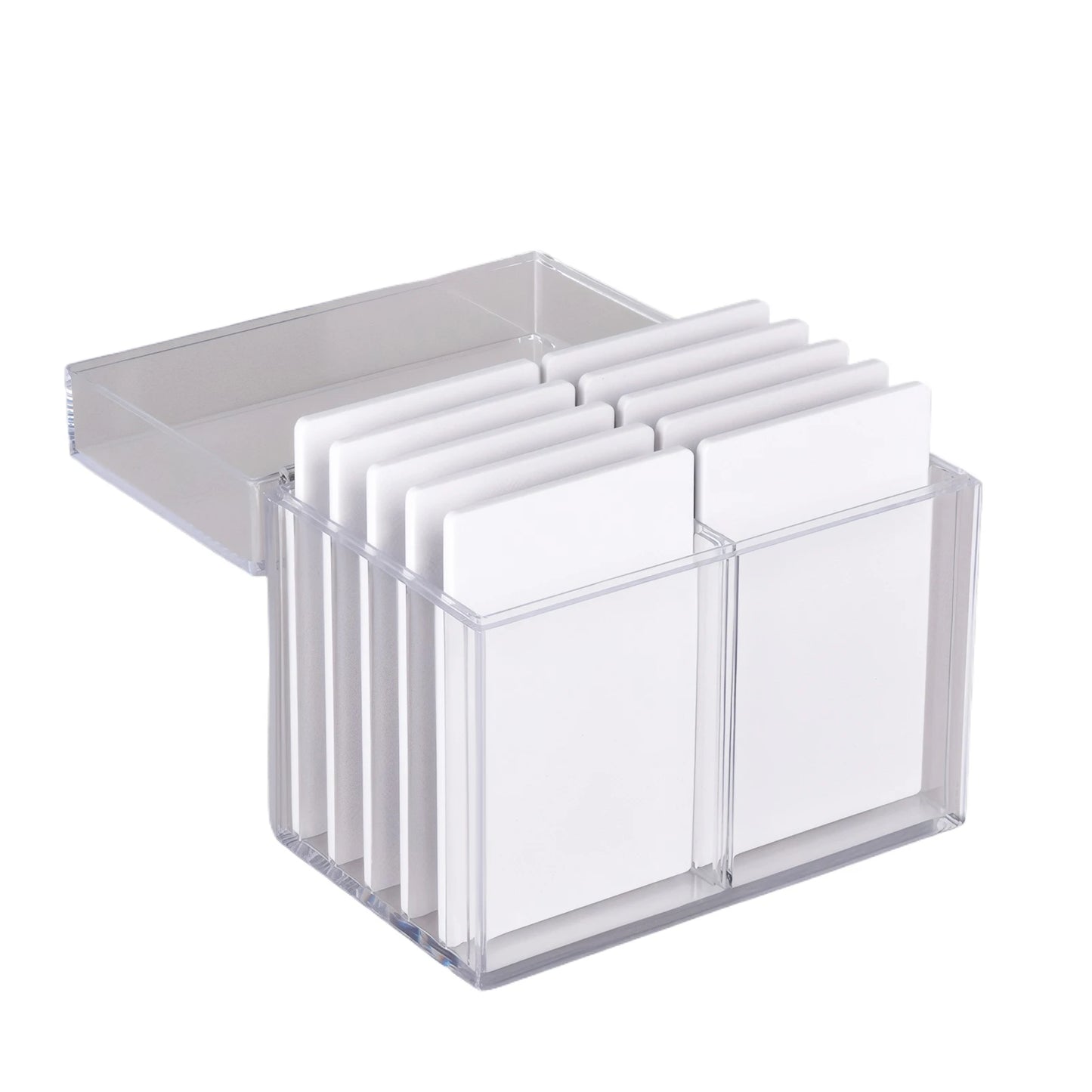 10-Layer Acrylic Eyelash Storage Box Spacious Dust Cover Lashes Display Stand Eyelash Plates Space Saving Makeup Tool