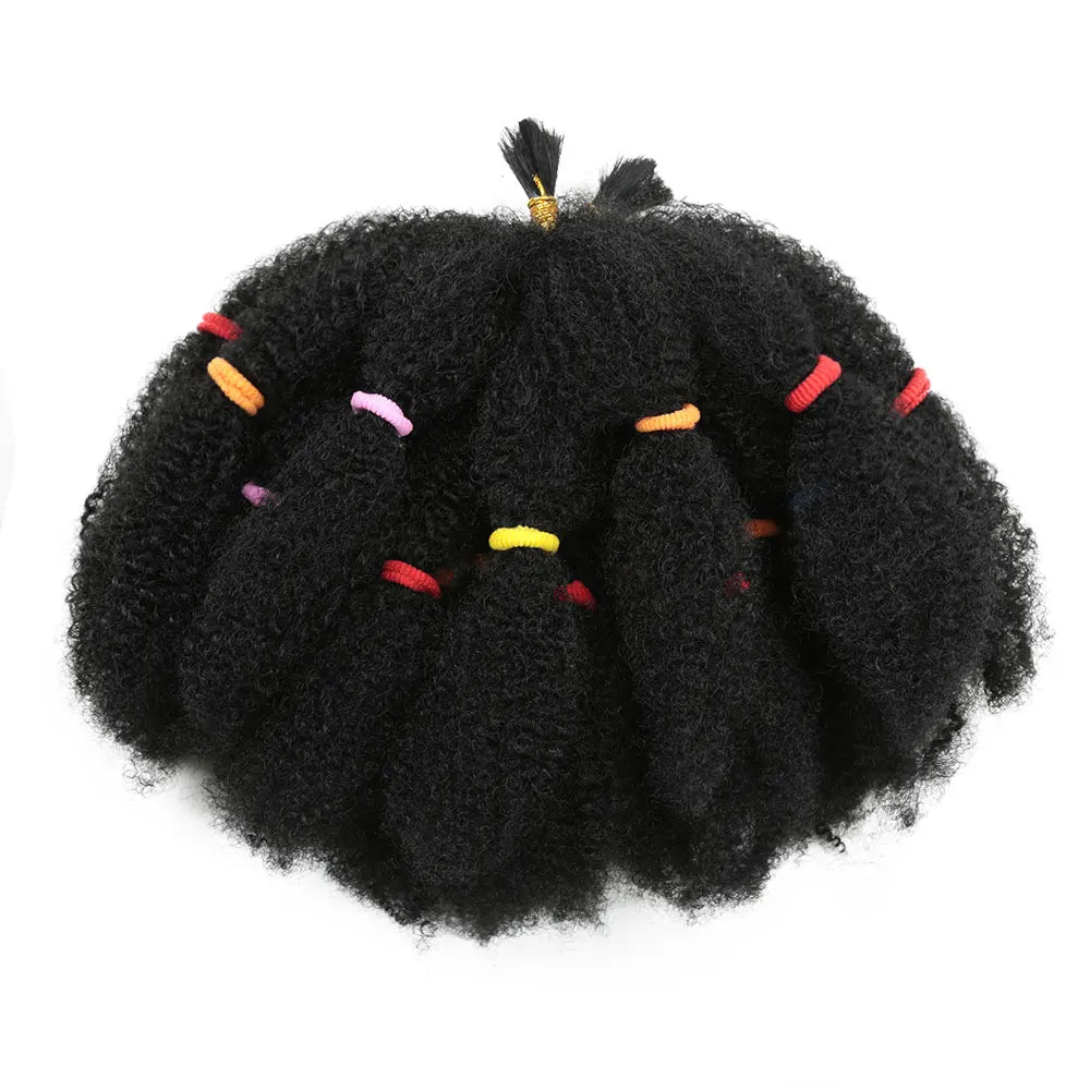 Afro Kinky Hair 12 Inch Synthetic Pre Stretched Afro Kinky Twist Hair Afro Braiding Hair Kinky Twist Crochet Braids
