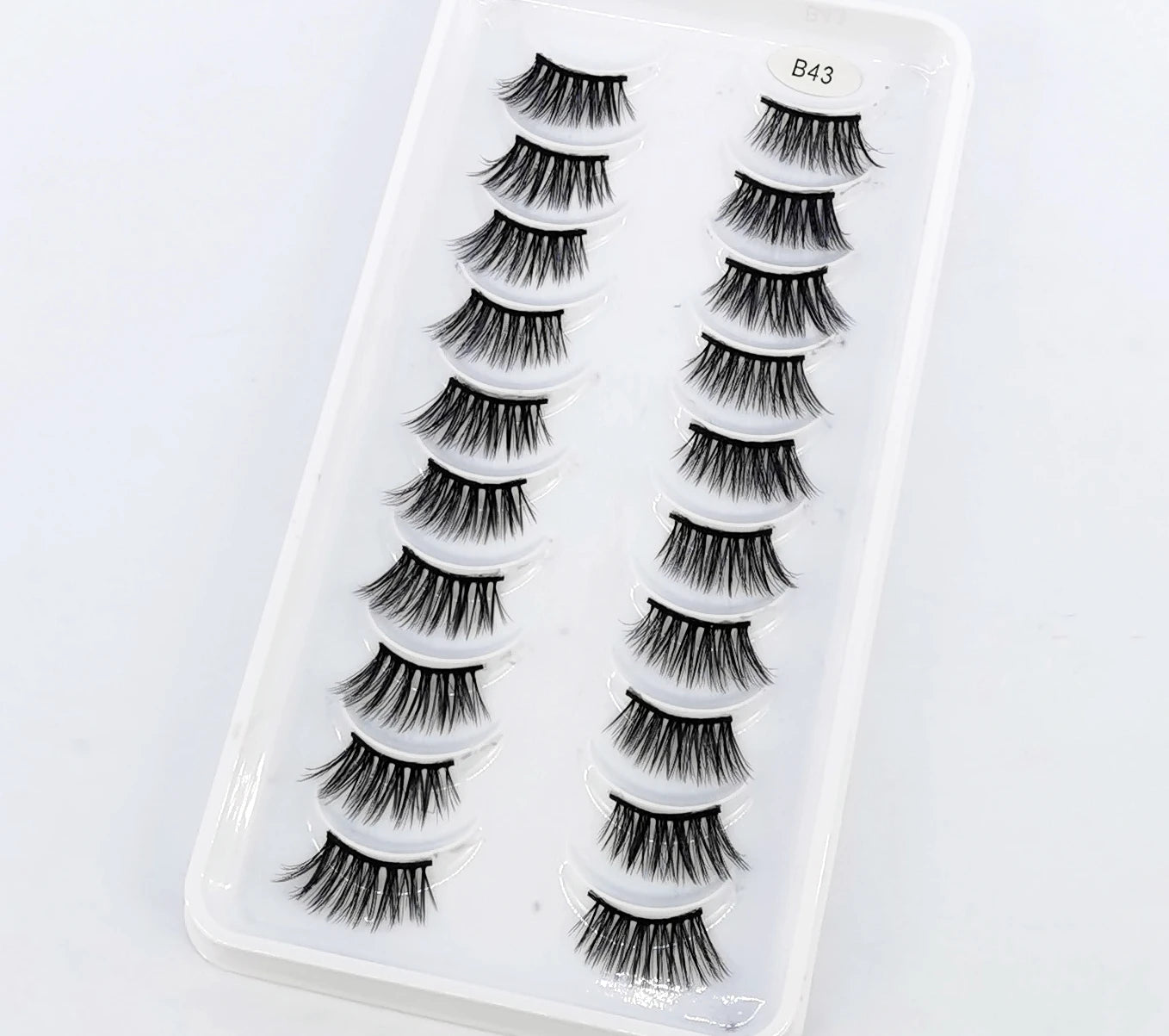 New 10 Pairs Crisscross Half Eye Lashes Natural False eyelashes Handmade 3D Mink Lashes Makeup Tools Reusable Eyelash Extension