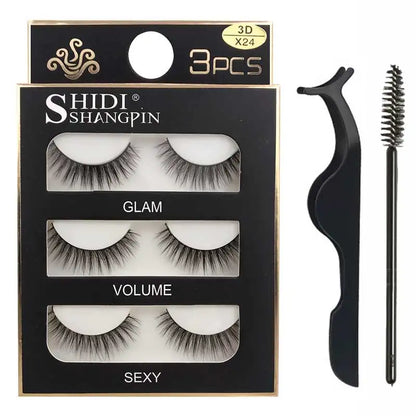 Eyelashes 3d mink lashes natural long make up false eyelashes eyelash brushes makeup eye lashes tweezers 3d lashes maquiagem