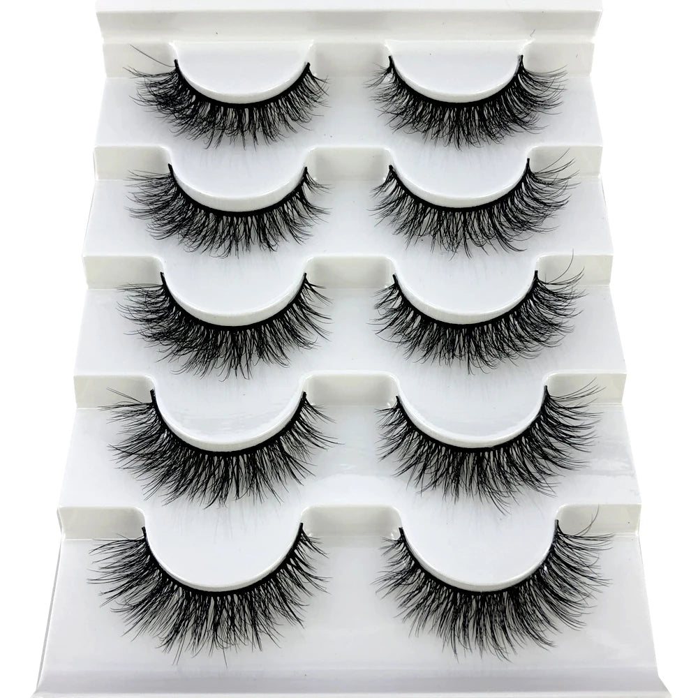 Faux Mink Eyelashes Natural 3D Mink Lashes Volume False Eyelashes Dramatic Thick Fake Eyelash Extension Makeup Tool Maquiagem
