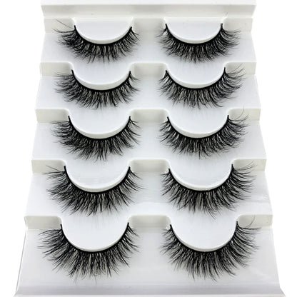 Faux Mink Eyelashes Natural 3D Mink Lashes Volume False Eyelashes Dramatic Thick Fake Eyelash Extension Makeup Tool Maquiagem