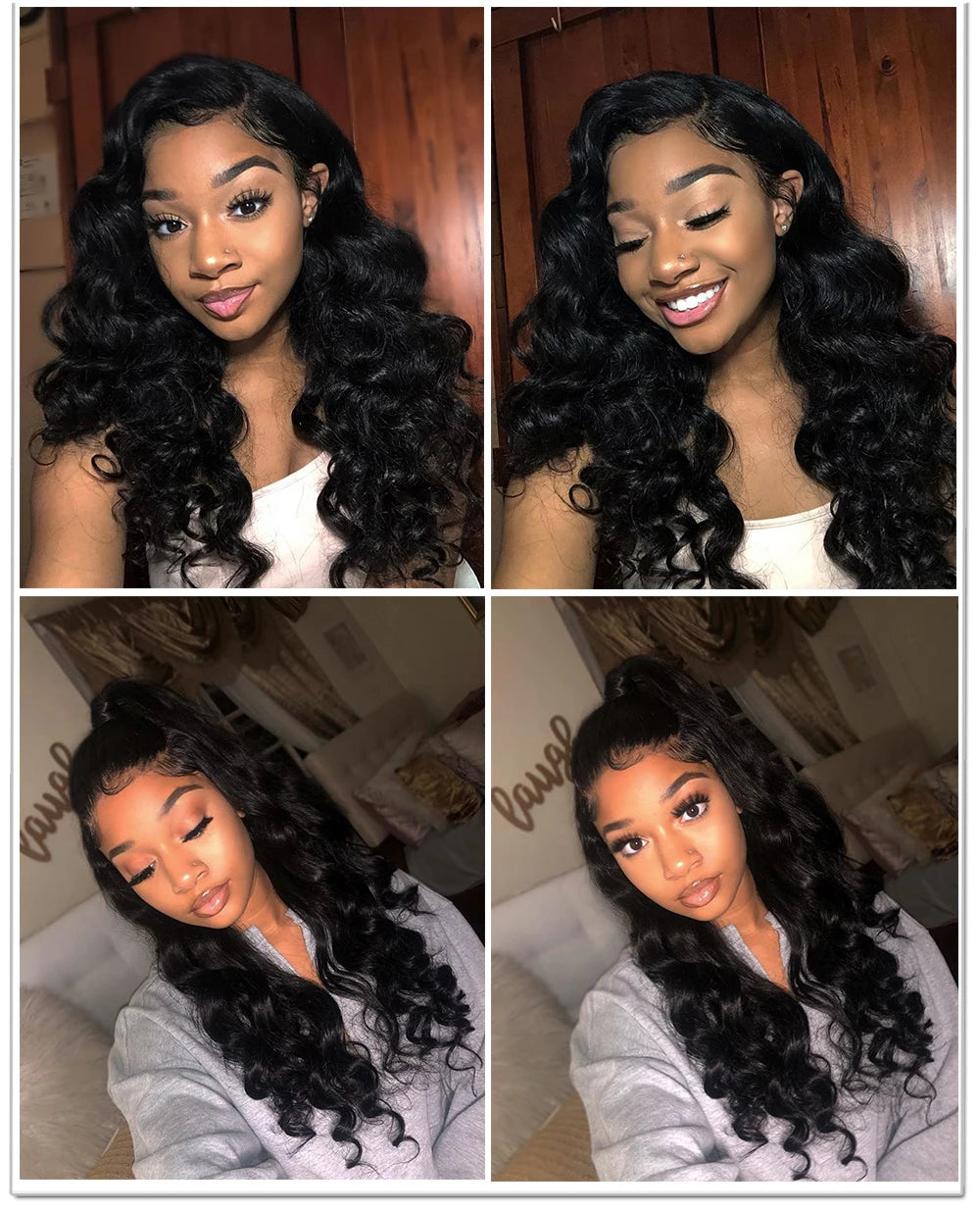 12A Peruvian Raw Virgin Hair Unprocessed Human Hair Bundles With Closure 4X4 Loose Wave Bundles And Closure Natural Black Color