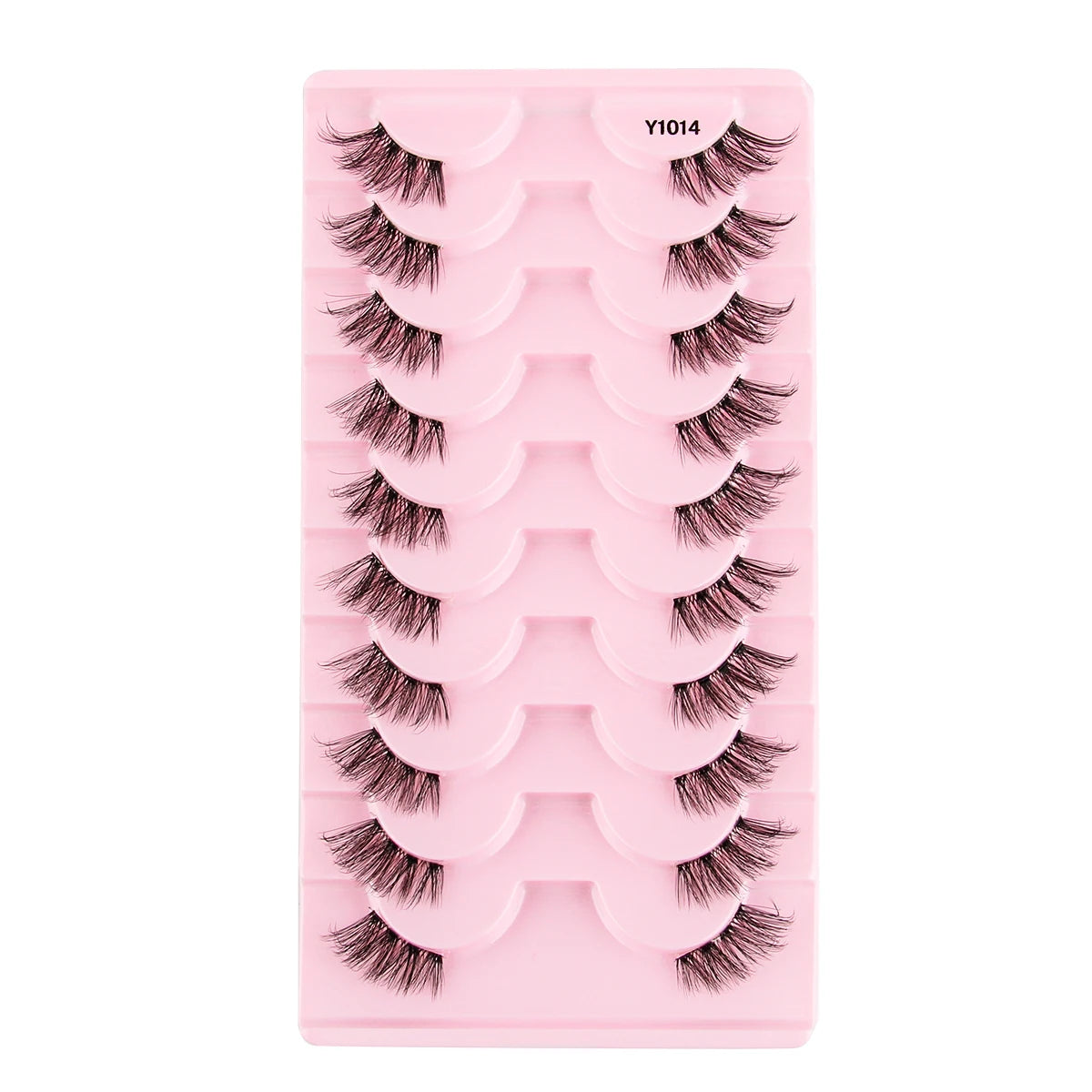 Cat Eye Lash 3/5/10 Pairs Half Lashes Natural Long False Eyelashes Wispy 3D Mink Lashes Volume Faux Cilios Extension Makeup Tool