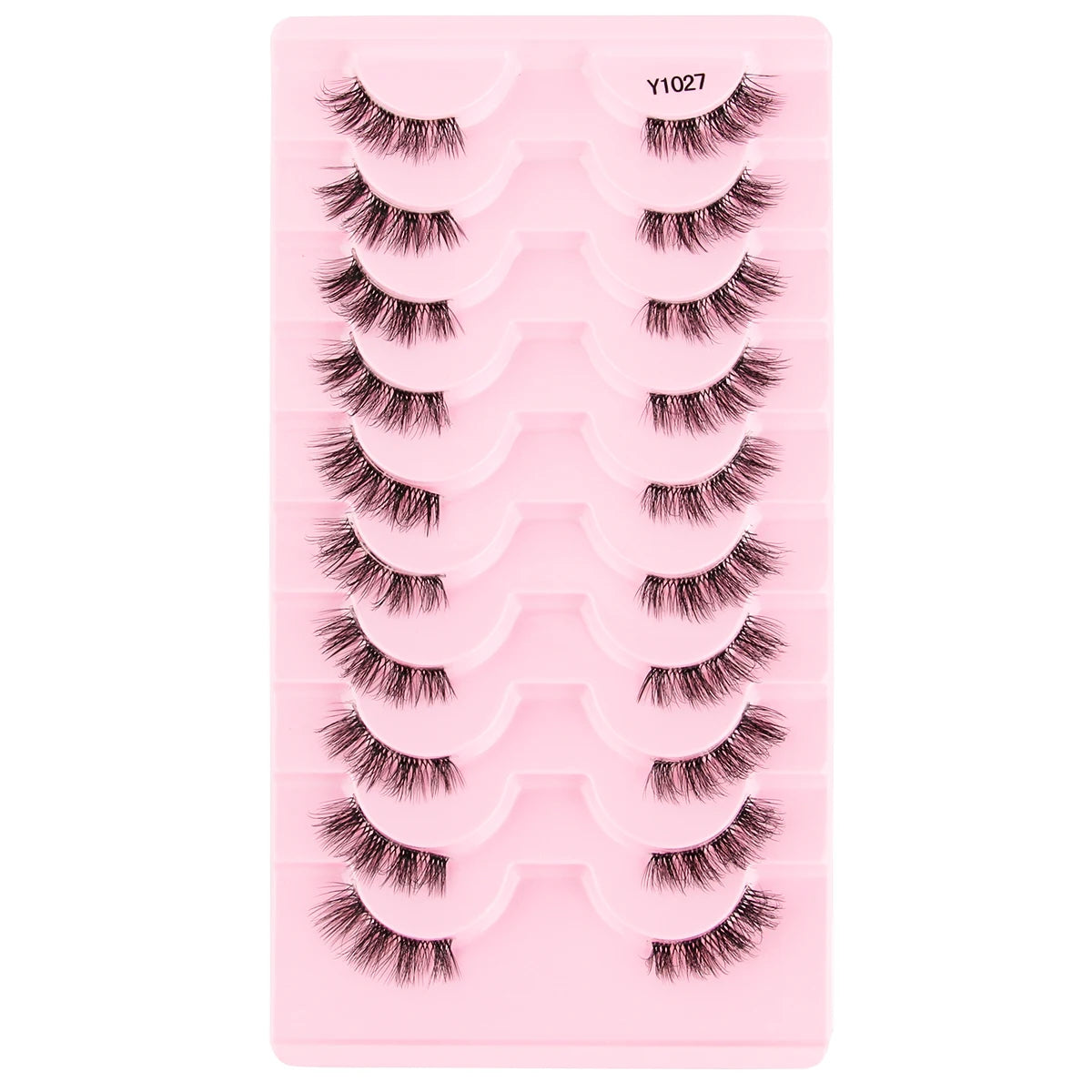 Cat Eye Lash 3/5/10 Pairs Half Lashes Natural Long False Eyelashes Wispy 3D Mink Lashes Volume Faux Cilios Extension Makeup Tool
