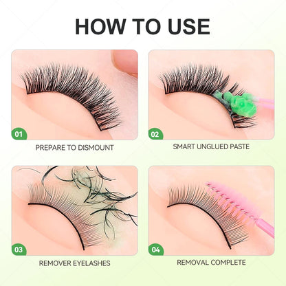 5Pcs 5g Lashes Extensions Removal Professional Remover Cream For Lash Remover Fruit Flavour Eyelashes Glue Remover Makeup Tools