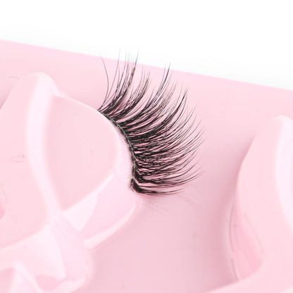 Cat Eye Lash 3/5/10 Pairs Half Lashes Natural Long False Eyelashes Wispy 3D Mink Lashes Volume Faux Cilios Extension Makeup Tool