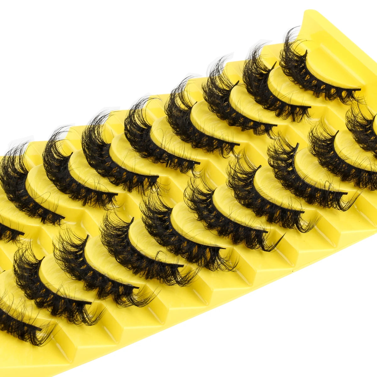 3D Mink Lashes 3/10 Pairs Cat Eye Half Lashes Natural Long False Eyelashes Strip Makeup Soft Fake Eyelash Extension Make Up Tool