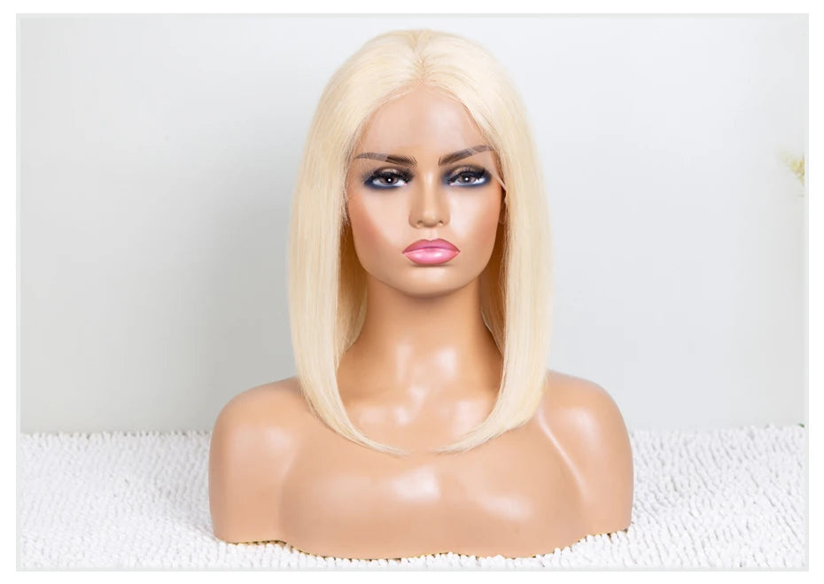 13x4 13x6 Blonde bob Wig Lace Front Human Hair Wigs 613 Straight HD Lace Frontal Wig Bob Glueless Wig Human Hair Ready To Wear