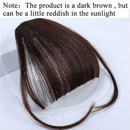 Clip-in bangs fronts neat dark brown bangs hairpieces wig hair piece bangs hairpieces clip-in hair extensions women hairpieces