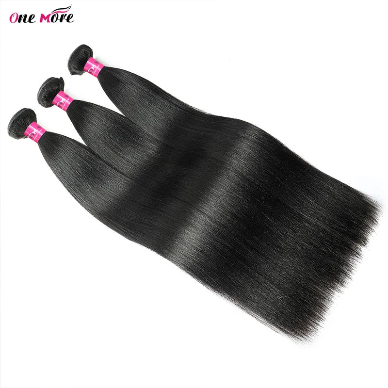 Light Yaki Straight Human Hair Bundles 100g per Pack Natural Color Sew-In Weaves 10-28 Inch 1/3/4 Packs Straight Hair Extensions