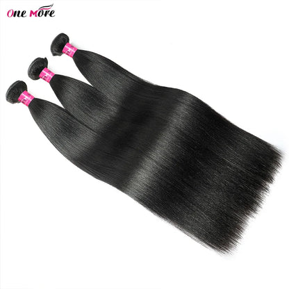 Light Yaki Straight Human Hair Bundles 100g per Pack Natural Color Sew-In Weaves 10-28 Inch 1/3/4 Packs Straight Hair Extensions