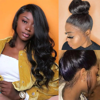 360 Full Lace Frontal Human Hair Wigs For Women Brazilian Body Wave 13x4 13x6 Transparent Lace Front Human Hair Wig Pre Plucked