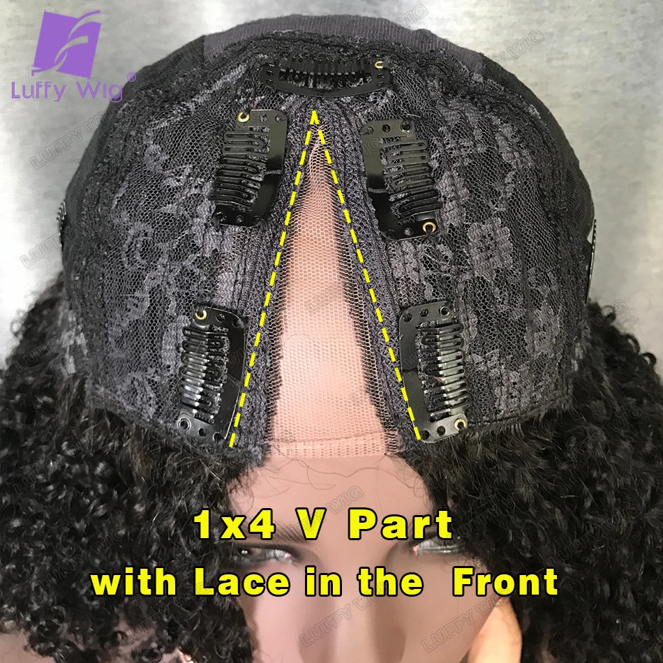 U Part Wig Body Wave Human Hair Wigs 100% Human Hair Brazilian Wavy V Part Wig V Shape Glueless Wig Mininal Leave Out 180Density