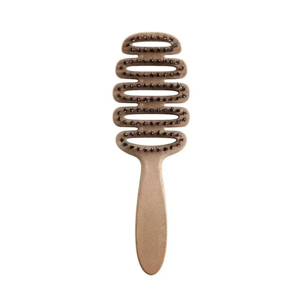Boar Bristle Paddle Hair Brush Anti Static Comb Hairdressing Massage Comb Curly Hairbrush Salon Hair Styling Tools Makeup Tools