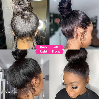 360 Full Lace Wig Human Hair Pre Plucked Bone Straight Lace Fronta Wigs Glueless Hd Lace Frontal Wig Human Hair Wigs For Women