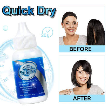 Wig Glue Invisible Lace Glue Waterproof Hair Glue for Lace Wig Toupee Hair Bonding Glue Strong Hold Wholesale Private Label