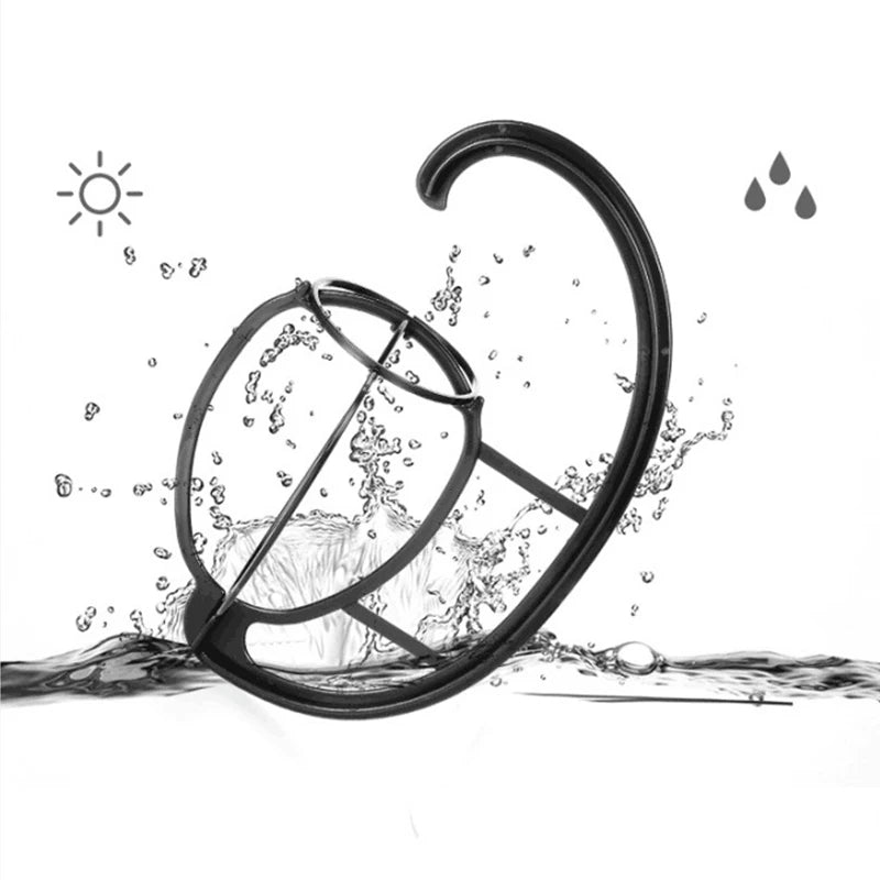 Hanging wig stand, wig holder for multiple wig stands, for hair extensions, wigs and accessories (3 pcs.)