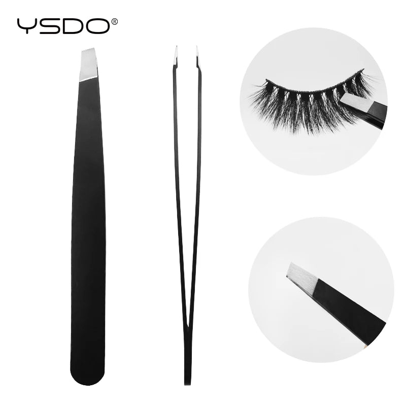 1 Pcs eyelashes tweezers eyelash extension tweezers makeup tools for individual lashes stainless steel tweezers