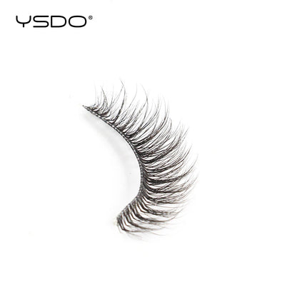 YSDO Natural Long Eyelashes 10 Pairs Wispy Soft 3D Mink Lashes Reusable Cat Eye Lashes Makeup Eyelash Extension Faux Cils